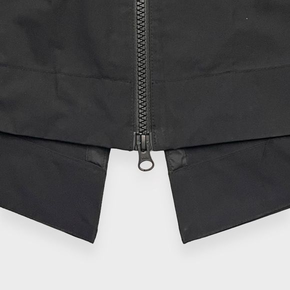 Nike Cargo Parka Small Black Waterproof Long Hooded Rain Jacket Cinch Waist - Picture 11 of 15